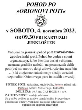 Zavod ODON vabi na pohod